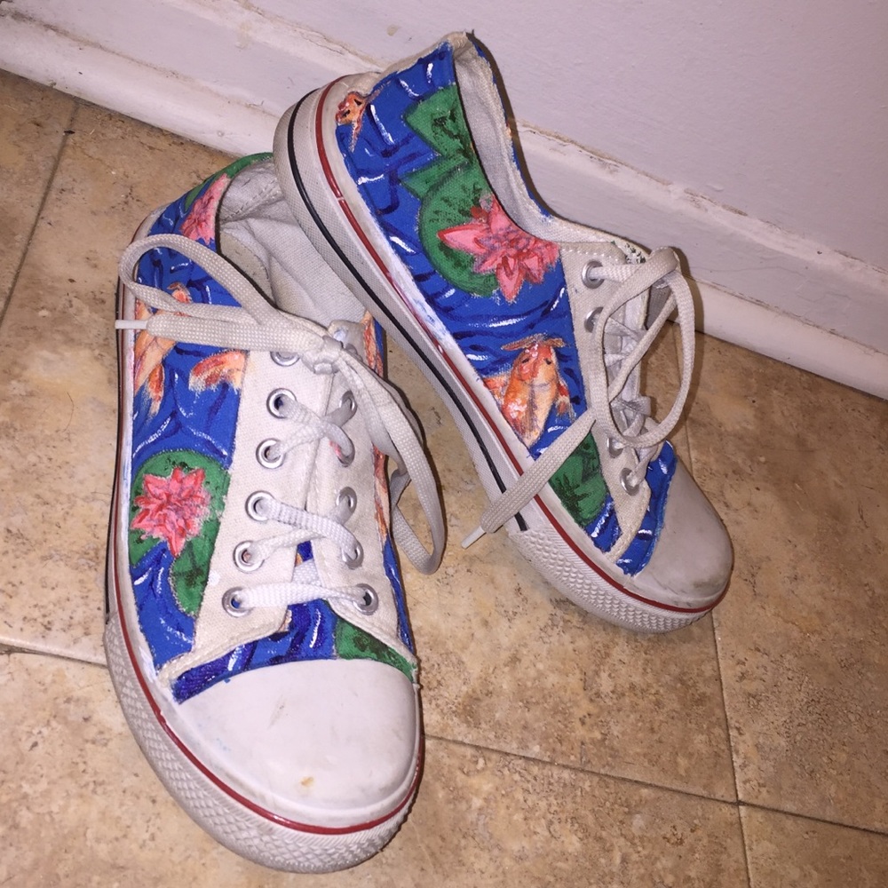 Hand painted shoes
